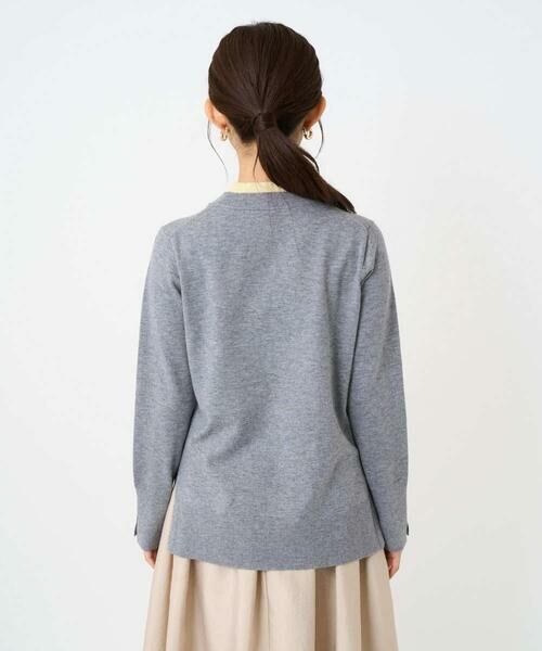 Maison de CINQ / メゾン ドゥ サンク ニット・セーター | 【小さいサイズ】配色レイヤードデザインニット/洗える | 詳細30