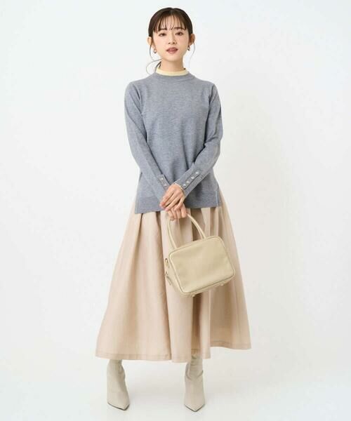 Maison de CINQ / メゾン ドゥ サンク ニット・セーター | 【小さいサイズ】配色レイヤードデザインニット/洗える | 詳細4