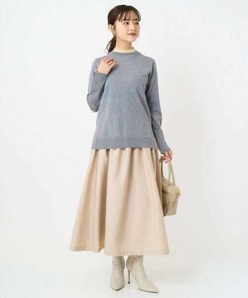 Maison de CINQ / メゾン ドゥ サンク ニット・セーター | 【小さいサイズ】配色レイヤードデザインニット/洗える | 詳細5