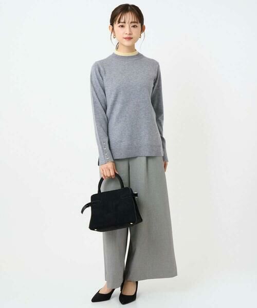 Maison de CINQ / メゾン ドゥ サンク ニット・セーター | 【小さいサイズ】配色レイヤードデザインニット/洗える | 詳細6