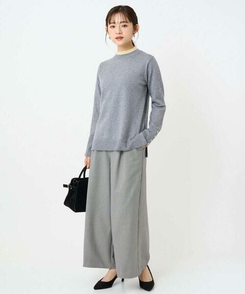 Maison de CINQ / メゾン ドゥ サンク ニット・セーター | 【小さいサイズ】配色レイヤードデザインニット/洗える | 詳細7