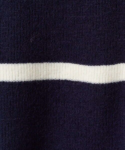 Maison de CINQ / メゾン ドゥ サンク ニット・セーター | 【小さいサイズ】配色ライン片畦編みニット/洗える | 詳細16