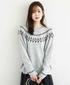 Maison de CINQ / メゾン ドゥ サンク ニット・セーター | 【小さいサイズ】ノルディック柄ニット/洗える
