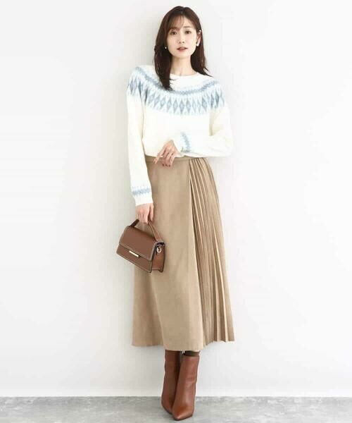 Maison de CINQ / メゾン ドゥ サンク ニット・セーター | 【小さいサイズ】ノルディック柄ニット/洗える | 詳細10