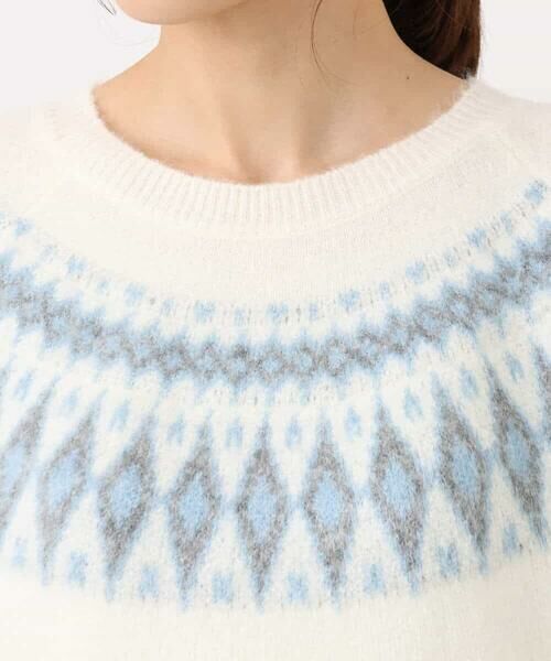 Maison de CINQ / メゾン ドゥ サンク ニット・セーター | 【小さいサイズ】ノルディック柄ニット/洗える | 詳細21