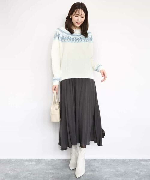 Maison de CINQ / メゾン ドゥ サンク ニット・セーター | 【小さいサイズ】ノルディック柄ニット/洗える | 詳細7