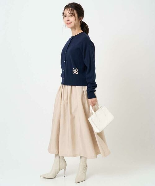 Maison de CINQ / メゾン ドゥ サンク ロング・マキシ丈スカート | 【小さいサイズ】ヴィンテージ加工タックギャザースカート/洗える | 詳細10