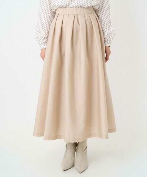 Maison de CINQ / メゾン ドゥ サンク ロング・マキシ丈スカート | 【小さいサイズ】ヴィンテージ加工タックギャザースカート/洗える | 詳細17