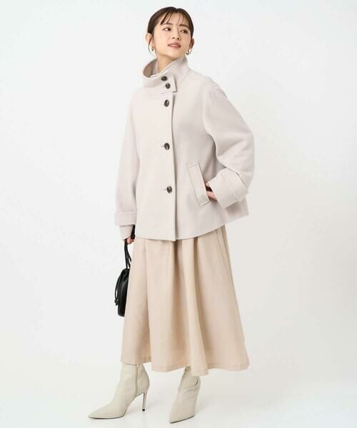 Maison de CINQ / メゾン ドゥ サンク ロング・マキシ丈スカート | 【小さいサイズ】ヴィンテージ加工タックギャザースカート/洗える | 詳細2