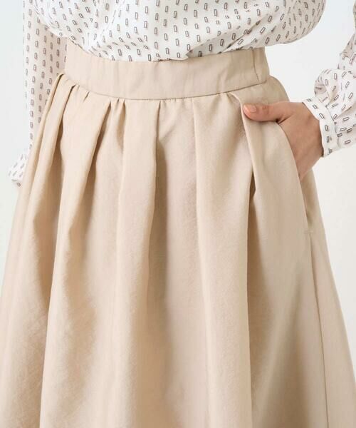 Maison de CINQ / メゾン ドゥ サンク ロング・マキシ丈スカート | 【小さいサイズ】ヴィンテージ加工タックギャザースカート/洗える | 詳細22