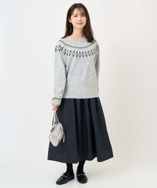 Maison de CINQ / メゾン ドゥ サンク ロング・マキシ丈スカート | 【小さいサイズ】ヴィンテージ加工タックギャザースカート/洗える | 詳細30