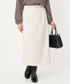 Maison de CINQ / メゾン ドゥ サンク ロング・マキシ丈スカート | 【小さいサイズ】ループネップツイードIラインスカート/洗える