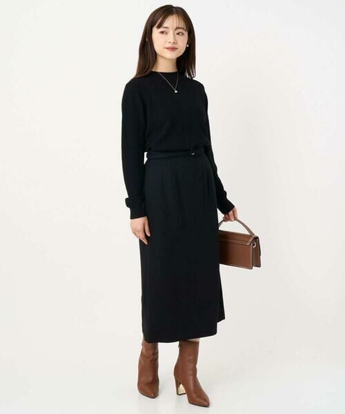 Maison de CINQ / メゾン ドゥ サンク ロング・マキシ丈スカート | 【小さいサイズ】ループネップツイードIラインスカート/洗える | 詳細13