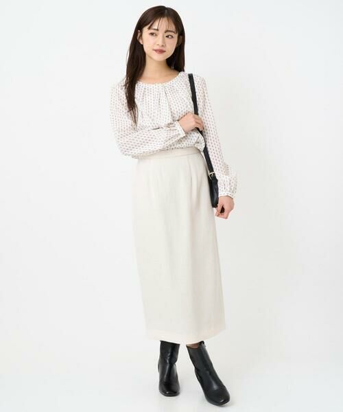 Maison de CINQ / メゾン ドゥ サンク ロング・マキシ丈スカート | 【小さいサイズ】ループネップツイードIラインスカート/洗える | 詳細15