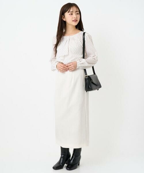 Maison de CINQ / メゾン ドゥ サンク ロング・マキシ丈スカート | 【小さいサイズ】ループネップツイードIラインスカート/洗える | 詳細16