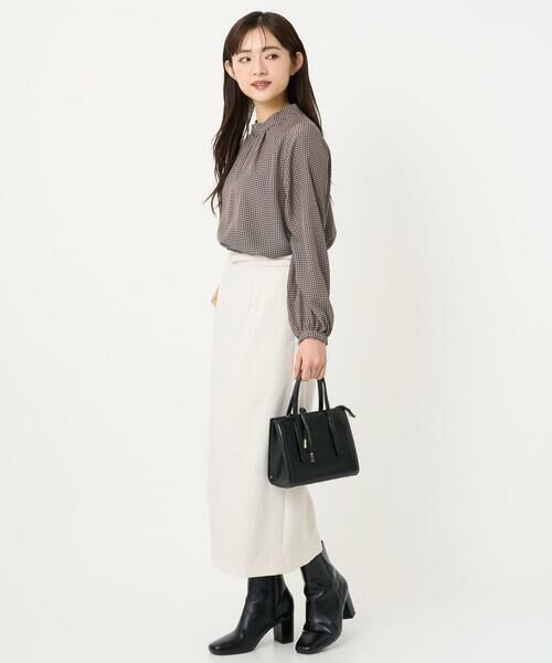 Maison de CINQ / メゾン ドゥ サンク ロング・マキシ丈スカート | 【小さいサイズ】ループネップツイードIラインスカート/洗える | 詳細18