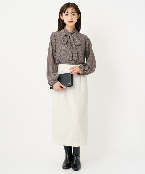 Maison de CINQ / メゾン ドゥ サンク ロング・マキシ丈スカート | 【小さいサイズ】ループネップツイードIラインスカート/洗える | 詳細19