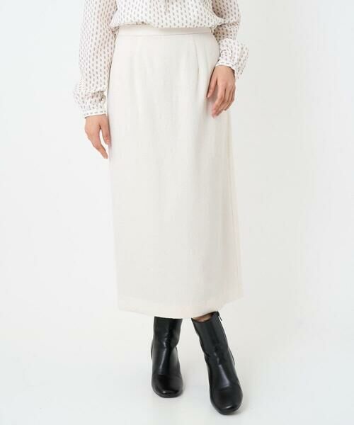 Maison de CINQ / メゾン ドゥ サンク ロング・マキシ丈スカート | 【小さいサイズ】ループネップツイードIラインスカート/洗える | 詳細2