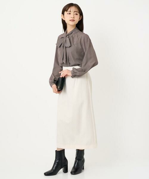 Maison de CINQ / メゾン ドゥ サンク ロング・マキシ丈スカート | 【小さいサイズ】ループネップツイードIラインスカート/洗える | 詳細20