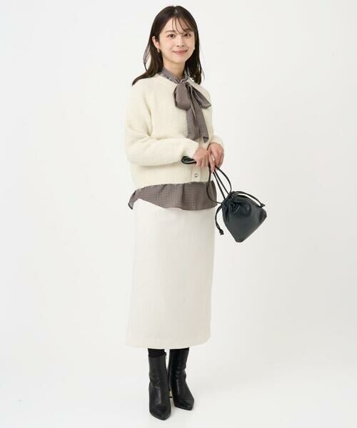 Maison de CINQ / メゾン ドゥ サンク ロング・マキシ丈スカート | 【小さいサイズ】ループネップツイードIラインスカート/洗える | 詳細21