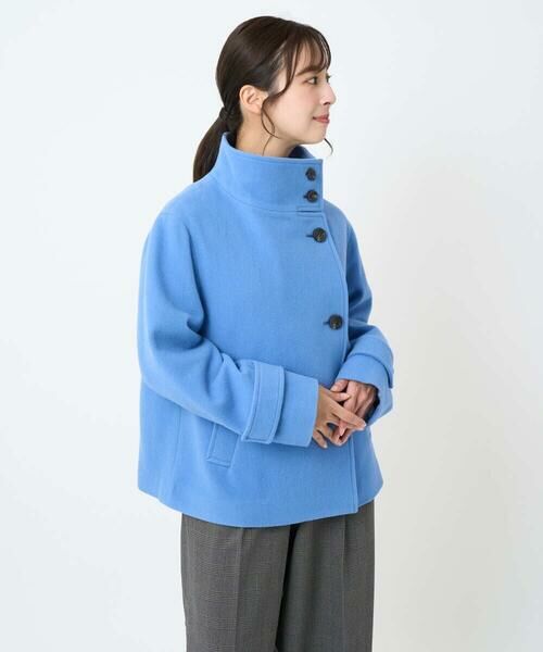 Maison de CINQ / メゾン ドゥ サンク その他アウター | 【小さいサイズ】エアリアルウール スタンドカラーショートコート | 詳細10