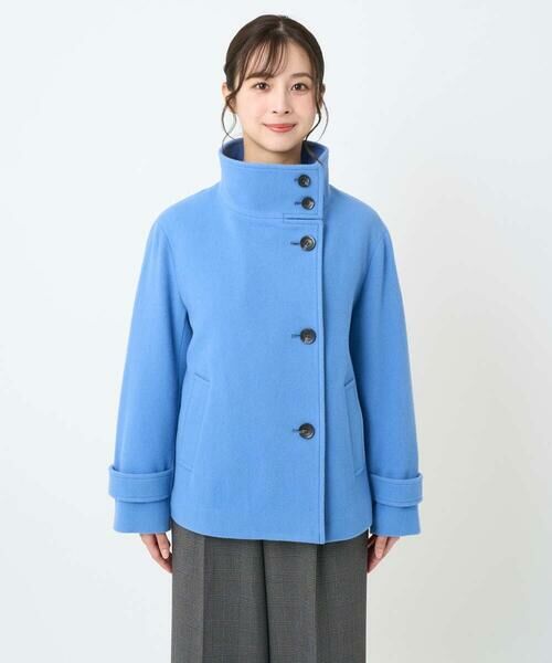 Maison de CINQ / メゾン ドゥ サンク その他アウター | 【小さいサイズ】エアリアルウール スタンドカラーショートコート | 詳細11