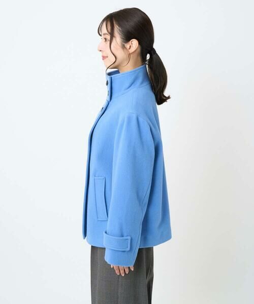 Maison de CINQ / メゾン ドゥ サンク その他アウター | 【小さいサイズ】エアリアルウール スタンドカラーショートコート | 詳細12