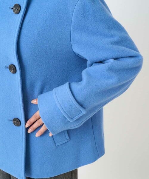Maison de CINQ / メゾン ドゥ サンク その他アウター | 【小さいサイズ】エアリアルウール スタンドカラーショートコート | 詳細15