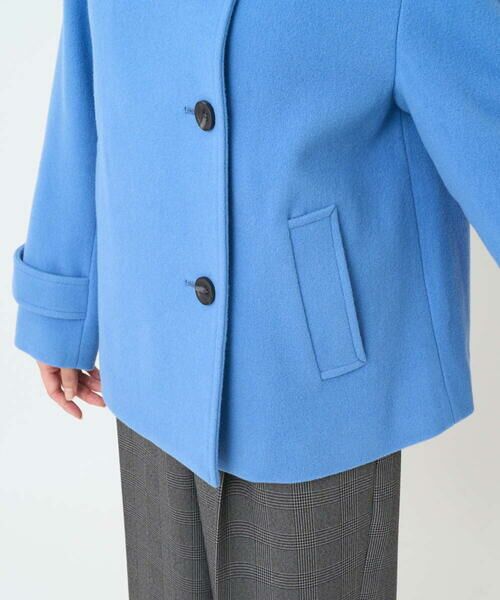 Maison de CINQ / メゾン ドゥ サンク その他アウター | 【小さいサイズ】エアリアルウール スタンドカラーショートコート | 詳細17