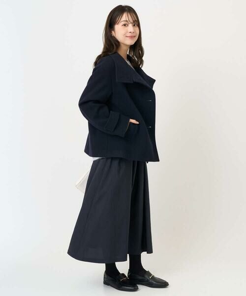 Maison de CINQ / メゾン ドゥ サンク その他アウター | 【小さいサイズ】エアリアルウール スタンドカラーショートコート | 詳細24