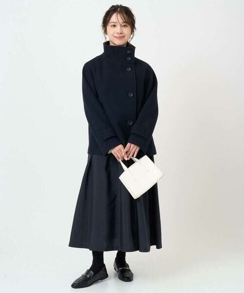Maison de CINQ / メゾン ドゥ サンク その他アウター | 【小さいサイズ】エアリアルウール スタンドカラーショートコート | 詳細25