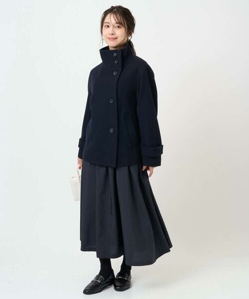 Maison de CINQ / メゾン ドゥ サンク その他アウター | 【小さいサイズ】エアリアルウール スタンドカラーショートコート | 詳細26