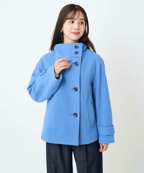 Maison de CINQ / メゾン ドゥ サンク その他アウター | 【小さいサイズ】エアリアルウール スタンドカラーショートコート | 詳細6