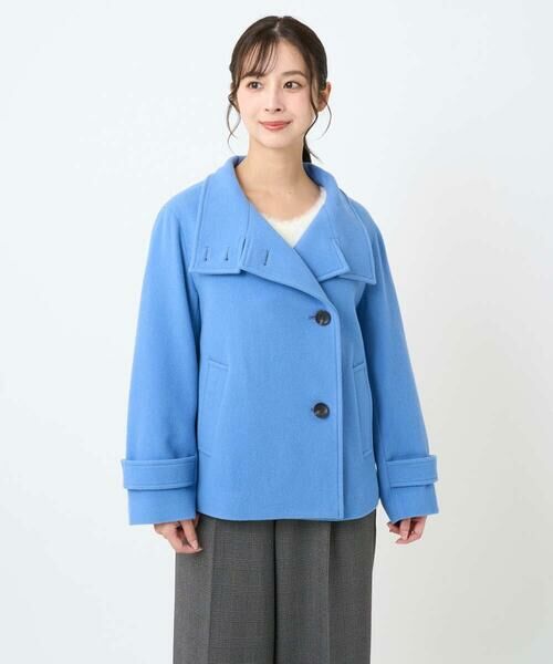 Maison de CINQ / メゾン ドゥ サンク その他アウター | 【小さいサイズ】エアリアルウール スタンドカラーショートコート | 詳細9