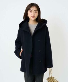 Maison de CINQ / メゾン ドゥ サンク その他アウター | 【小さいサイズ】エアリアルウール ミドル丈フーデットコート