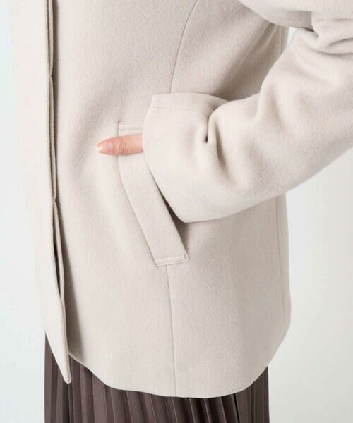 Maison de CINQ / メゾン ドゥ サンク その他アウター | 【小さいサイズ】エアリアルウール ミドル丈フーデットコート | 詳細11