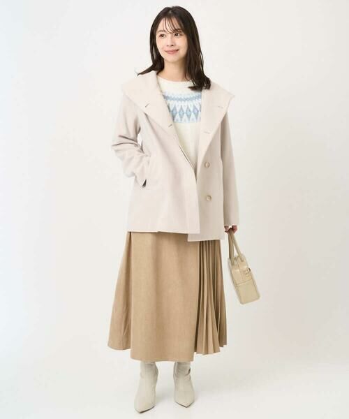 Maison de CINQ / メゾン ドゥ サンク その他アウター | 【小さいサイズ】エアリアルウール ミドル丈フーデットコート | 詳細19