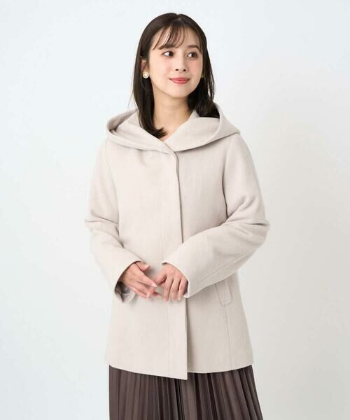 Maison de CINQ / メゾン ドゥ サンク その他アウター | 【小さいサイズ】エアリアルウール ミドル丈フーデットコート | 詳細5