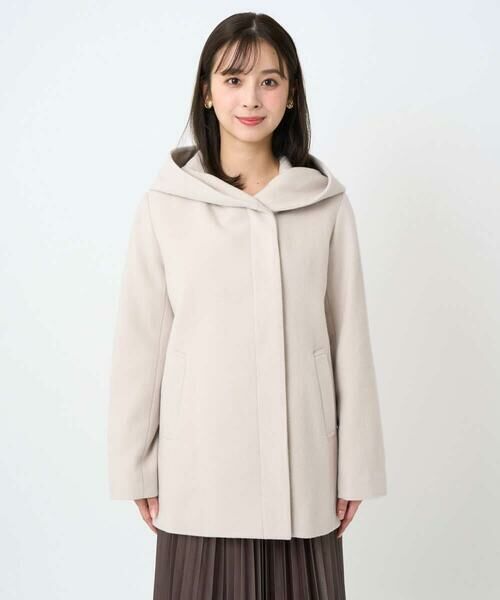 Maison de CINQ / メゾン ドゥ サンク その他アウター | 【小さいサイズ】エアリアルウール ミドル丈フーデットコート | 詳細6