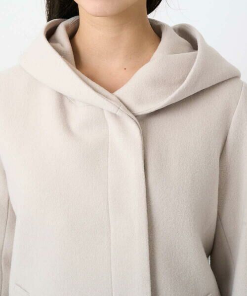 Maison de CINQ / メゾン ドゥ サンク その他アウター | 【小さいサイズ】エアリアルウール ミドル丈フーデットコート | 詳細9