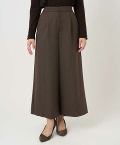 Maison de CINQ / メゾン ドゥ サンク チノ・ワークパンツ | 【小さいサイズ】千鳥柄ガウチョパンツ/洗える