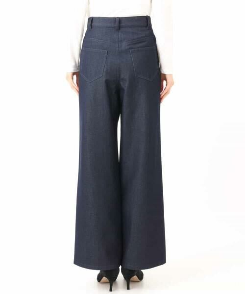 Maison de CINQ / メゾン ドゥ サンク チノ・ワークパンツ | 【小さいサイズ】裏起毛ブーツカットシルエットデニムワイドパンツ/洗濯機で洗える | 詳細24