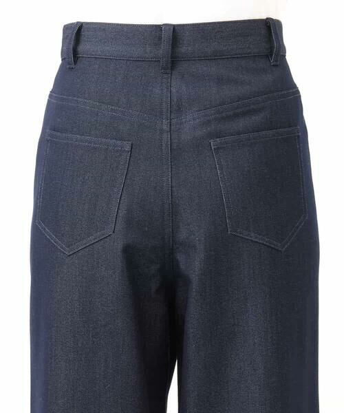 Maison de CINQ / メゾン ドゥ サンク チノ・ワークパンツ | 【小さいサイズ】裏起毛ブーツカットシルエットデニムワイドパンツ/洗濯機で洗える | 詳細26