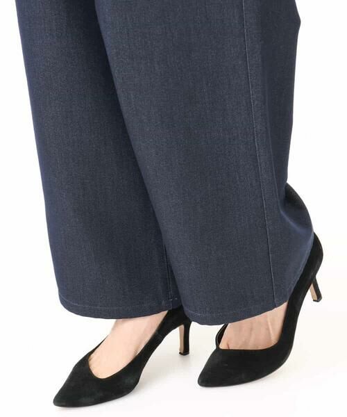 Maison de CINQ / メゾン ドゥ サンク チノ・ワークパンツ | 【小さいサイズ】裏起毛ブーツカットシルエットデニムワイドパンツ/洗濯機で洗える | 詳細28