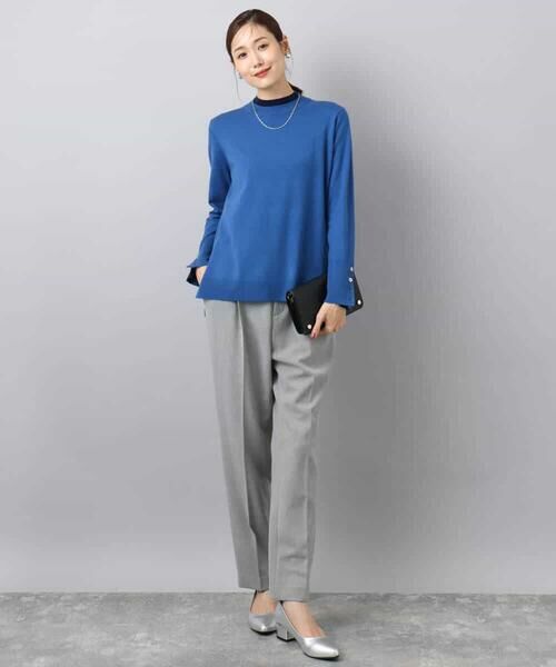 Maison de CINQ / メゾン ドゥ サンク チノ・ワークパンツ | 【小さいサイズ】ツイード調両面起毛テーパードパンツ/洗える | 詳細18