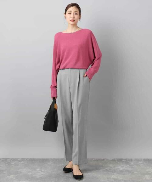 Maison de CINQ / メゾン ドゥ サンク チノ・ワークパンツ | 【小さいサイズ】ツイード調両面起毛テーパードパンツ/洗える | 詳細19