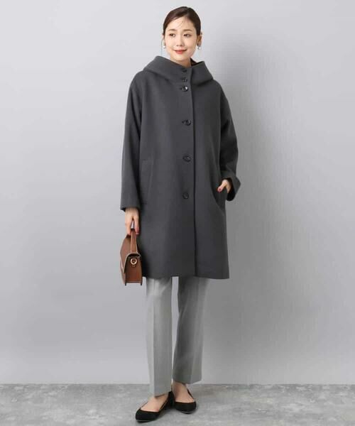 Maison de CINQ / メゾン ドゥ サンク チノ・ワークパンツ | 【小さいサイズ】ツイード調両面起毛テーパードパンツ/洗える | 詳細25