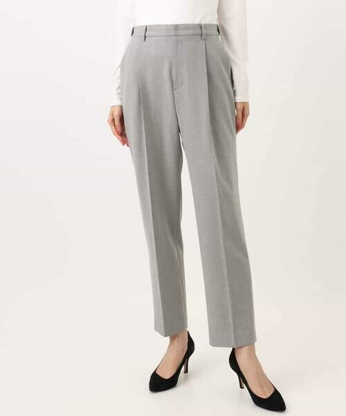 Maison de CINQ / メゾン ドゥ サンク チノ・ワークパンツ | 【小さいサイズ】ツイード調両面起毛テーパードパンツ/洗える | 詳細30