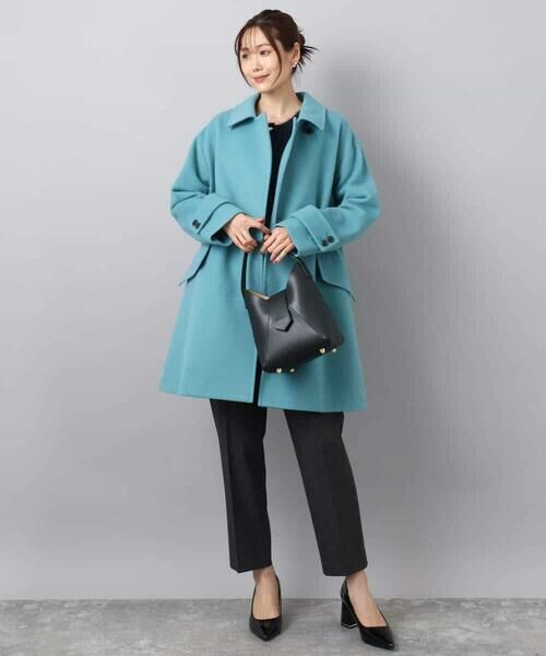 Maison de CINQ / メゾン ドゥ サンク チノ・ワークパンツ | 【小さいサイズ】ツイード調両面起毛テーパードパンツ/洗える | 詳細8