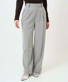 Maison de CINQ / メゾン ドゥ サンク チノ・ワークパンツ | 【小さいサイズ】ツイード調両面起毛ワイドパンツ/洗える